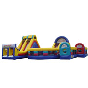 inflatable slide obstacle course